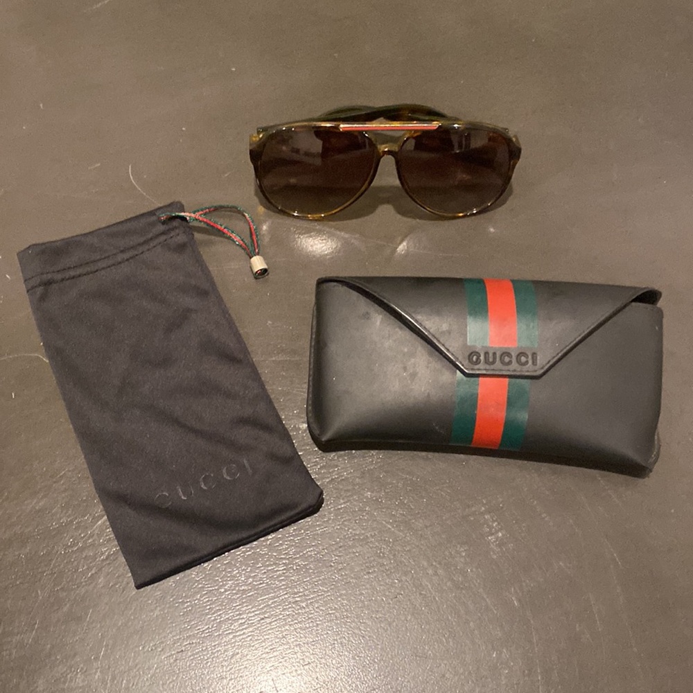 Gucci aviator logo sunglasses (1627/S)